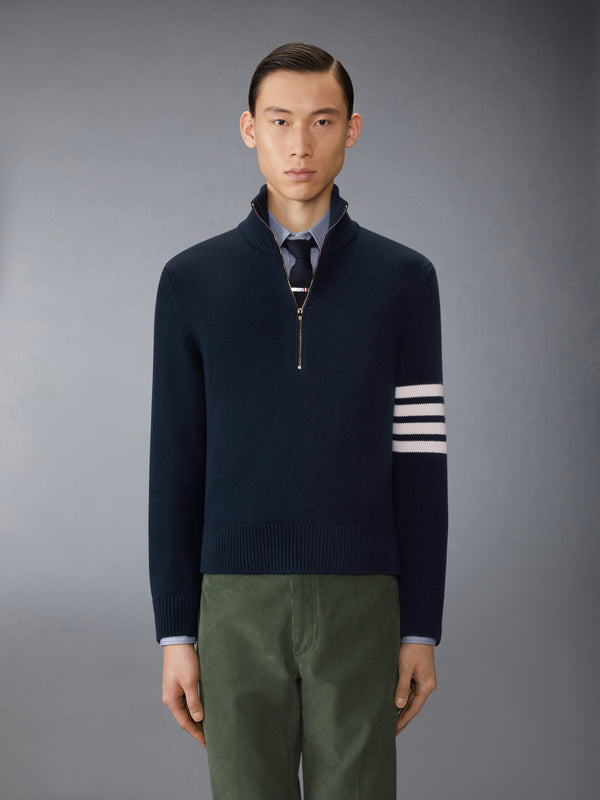 MERINO WOOL 4-BAR FUNNEL NECK PULLOVER - image 1