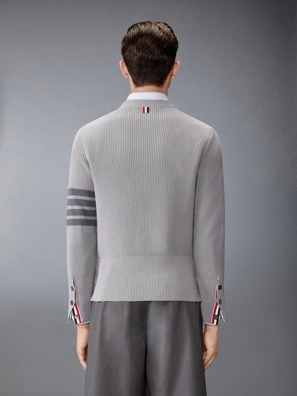 COTTON CARDIGAN STITCH 4-BAR PULLOVER - image 2