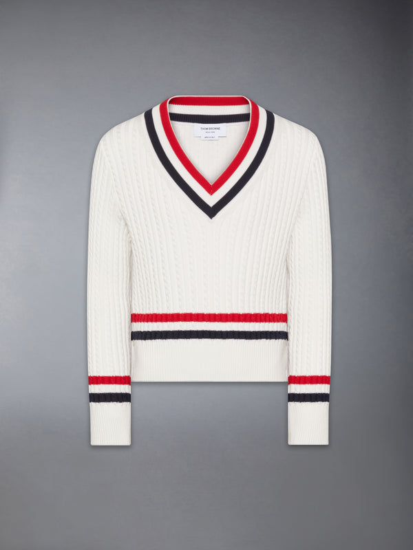 RWB STRIPE CRICKET PULLOVER - featured image