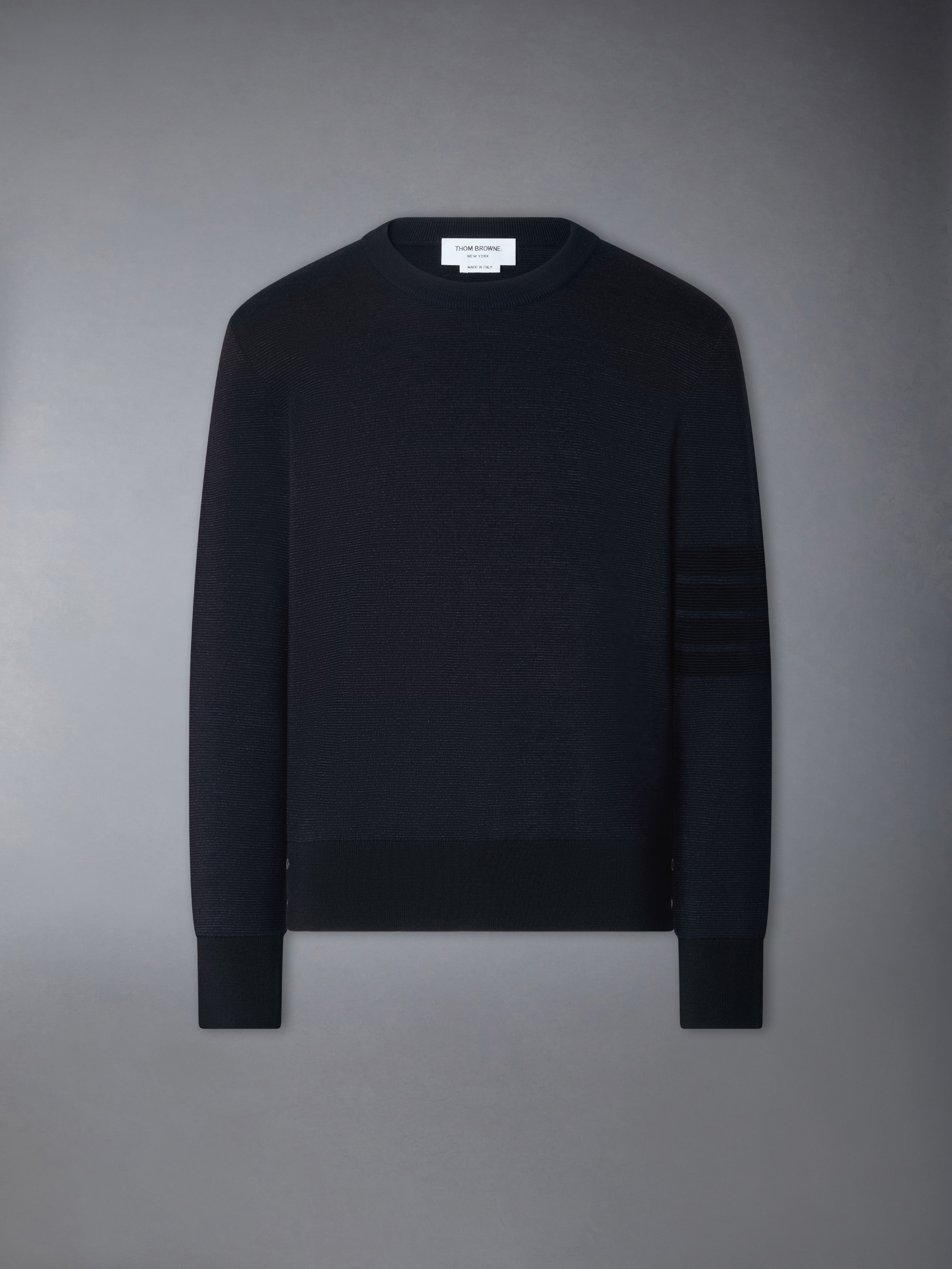 Ottoman Milano Stitch 4-Bar Bomber Pullover | Thom Browne