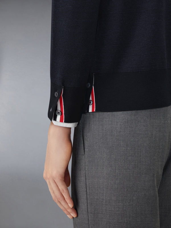 OTTOMAN MILANO STITCH 4-BAR BOMBER PULLOVER - image 5