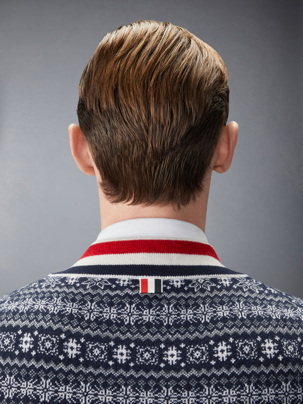 CASHMERE JACQUARD SNOWFLAKE PULLOVER - image 4