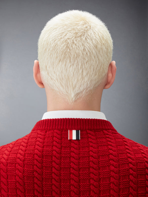 MERINO WOOL 4-BAR INTARSIA ANCHOR PULLOVER - image 4