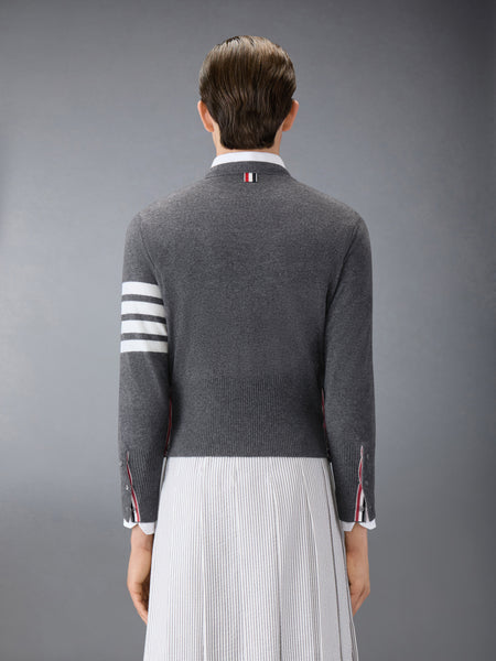 CLASSIC CASHMERE 4-BAR V-NECK CARDIGAN