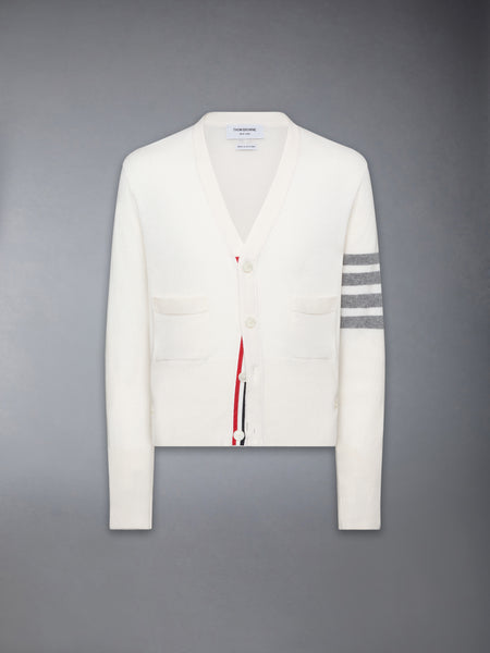 CLASSIC CASHMERE 4-BAR V-NECK CARDIGAN