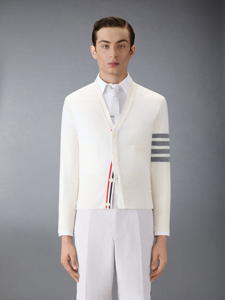 CLASSIC CASHMERE 4-BAR V-NECK CARDIGAN