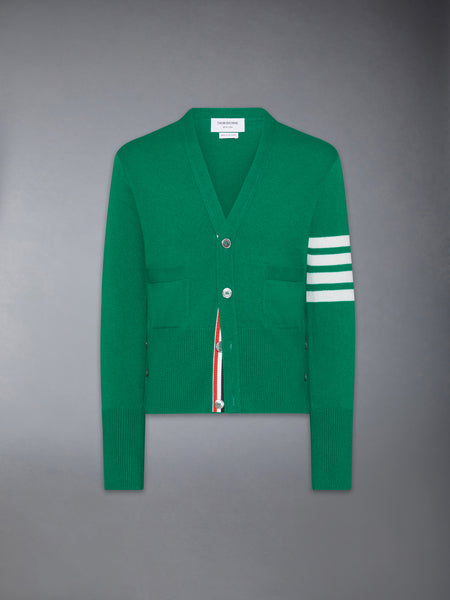 CLASSIC CASHMERE 4-BAR V-NECK CARDIGAN