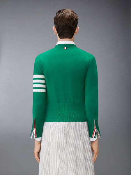 CLASSIC CASHMERE 4-BAR V-NECK CARDIGAN