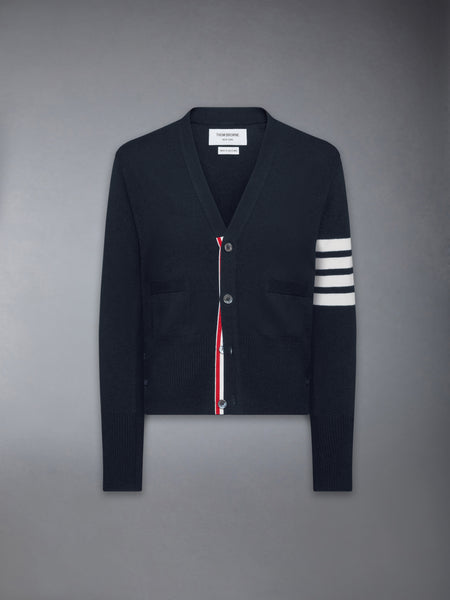 CLASSIC CASHMERE 4-BAR V-NECK CARDIGAN