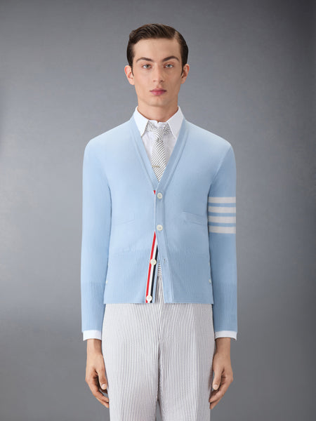 CLASSIC CASHMERE 4-BAR V-NECK CARDIGAN