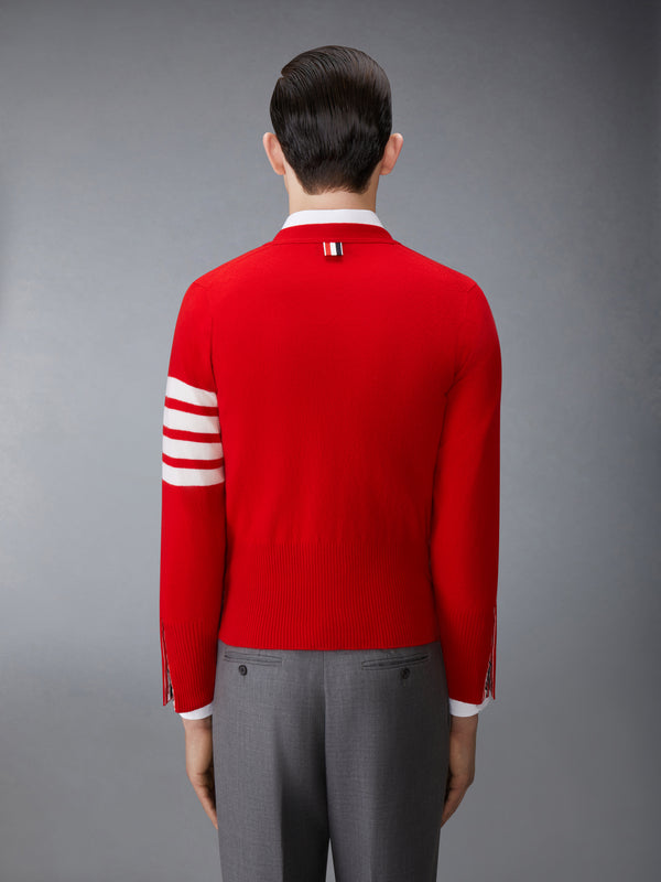 CASHMERE 4-BAR CLASSIC CARDIGAN