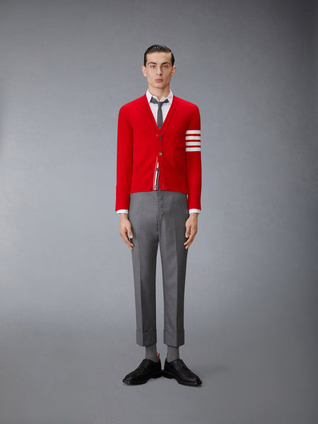 CLASSIC CASHMERE 4-BAR V-NECK CARDIGAN