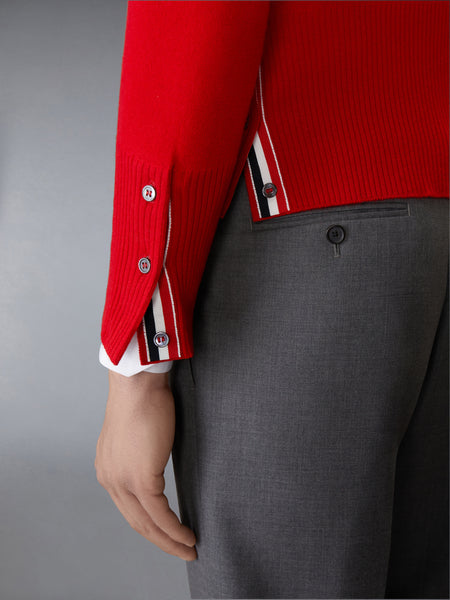CLASSIC CASHMERE 4-BAR V-NECK CARDIGAN