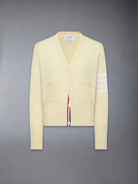 CLASSIC CASHMERE 4-BAR V-NECK CARDIGAN