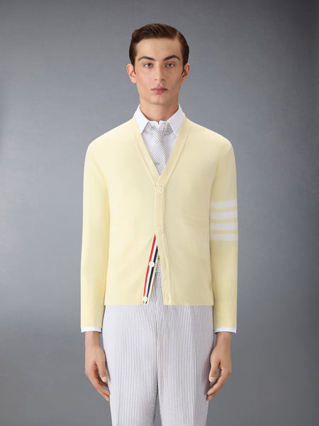 CLASSIC CASHMERE 4-BAR V-NECK CARDIGAN