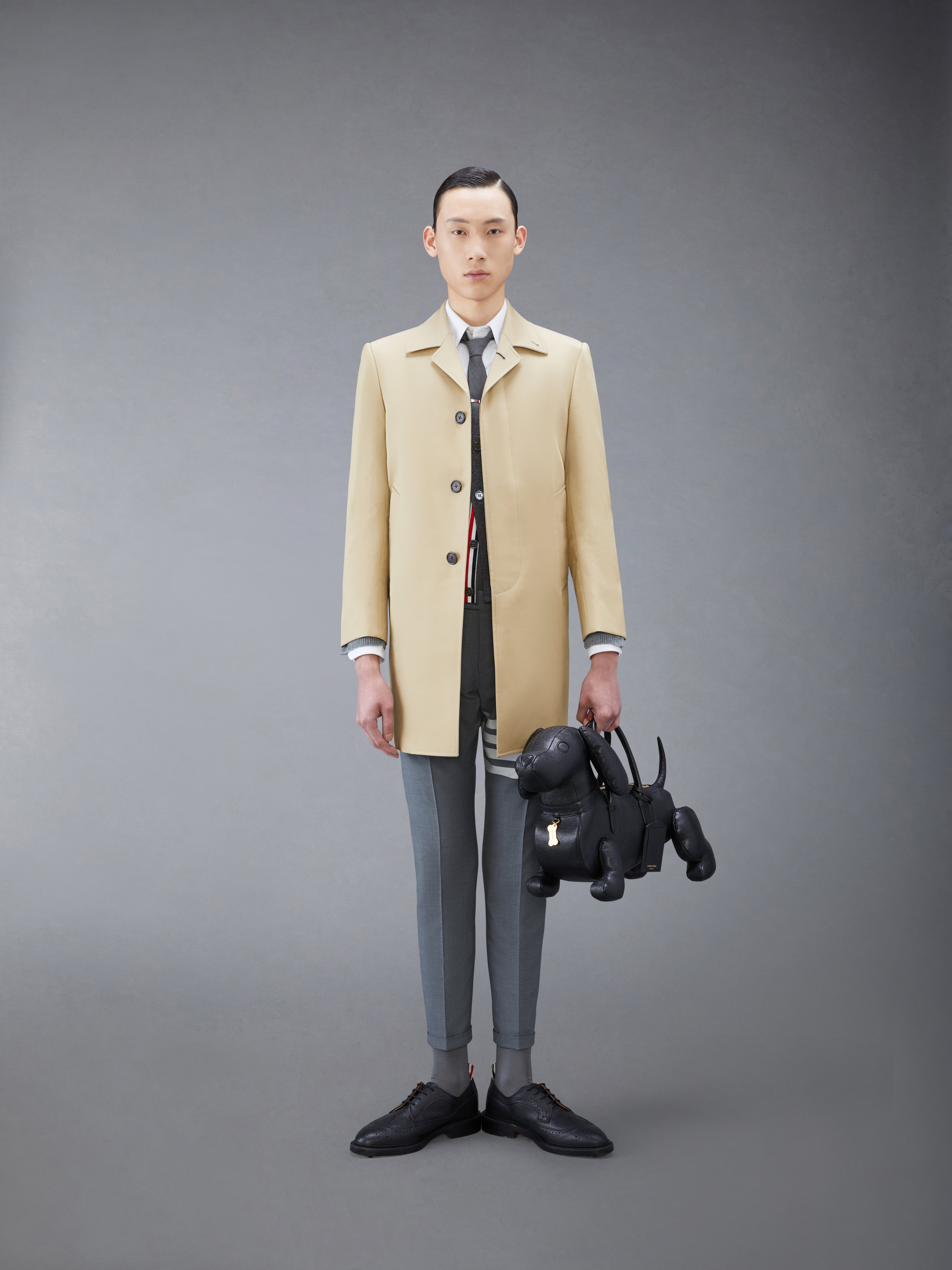 Funmix Cashmere 4 Bar V Neck Cardigan | Thom Browne