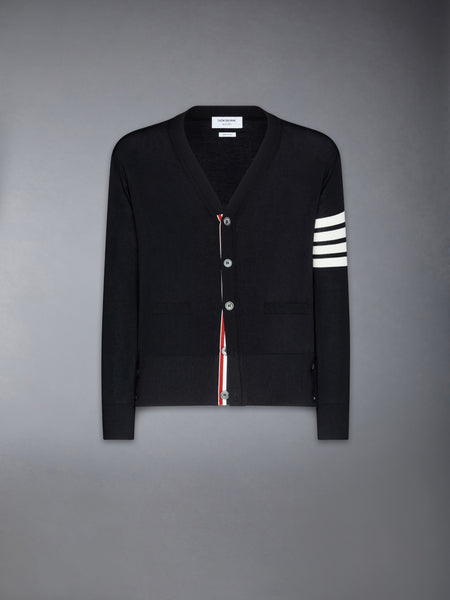 MERINO WOOL 4-BAR CLASSIC V-NECK CARDIGAN
