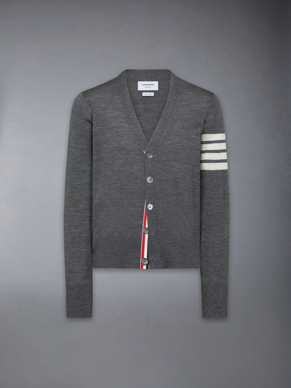 MERINO WOOL 4-BAR CLASSIC V-NECK CARDIGAN - featured image