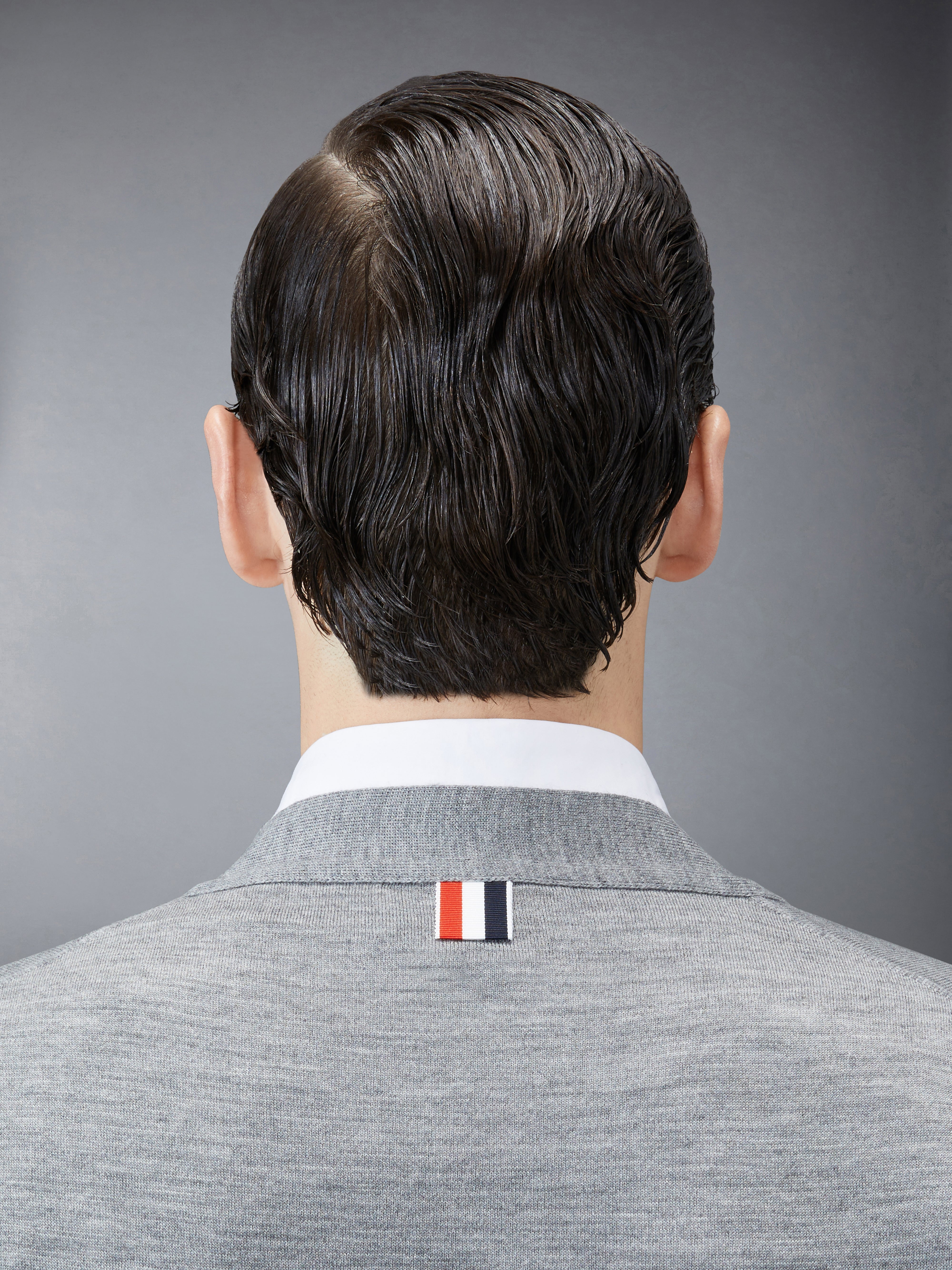 ウールクラシック4BAR Vネックカーディガン | Thom Browne