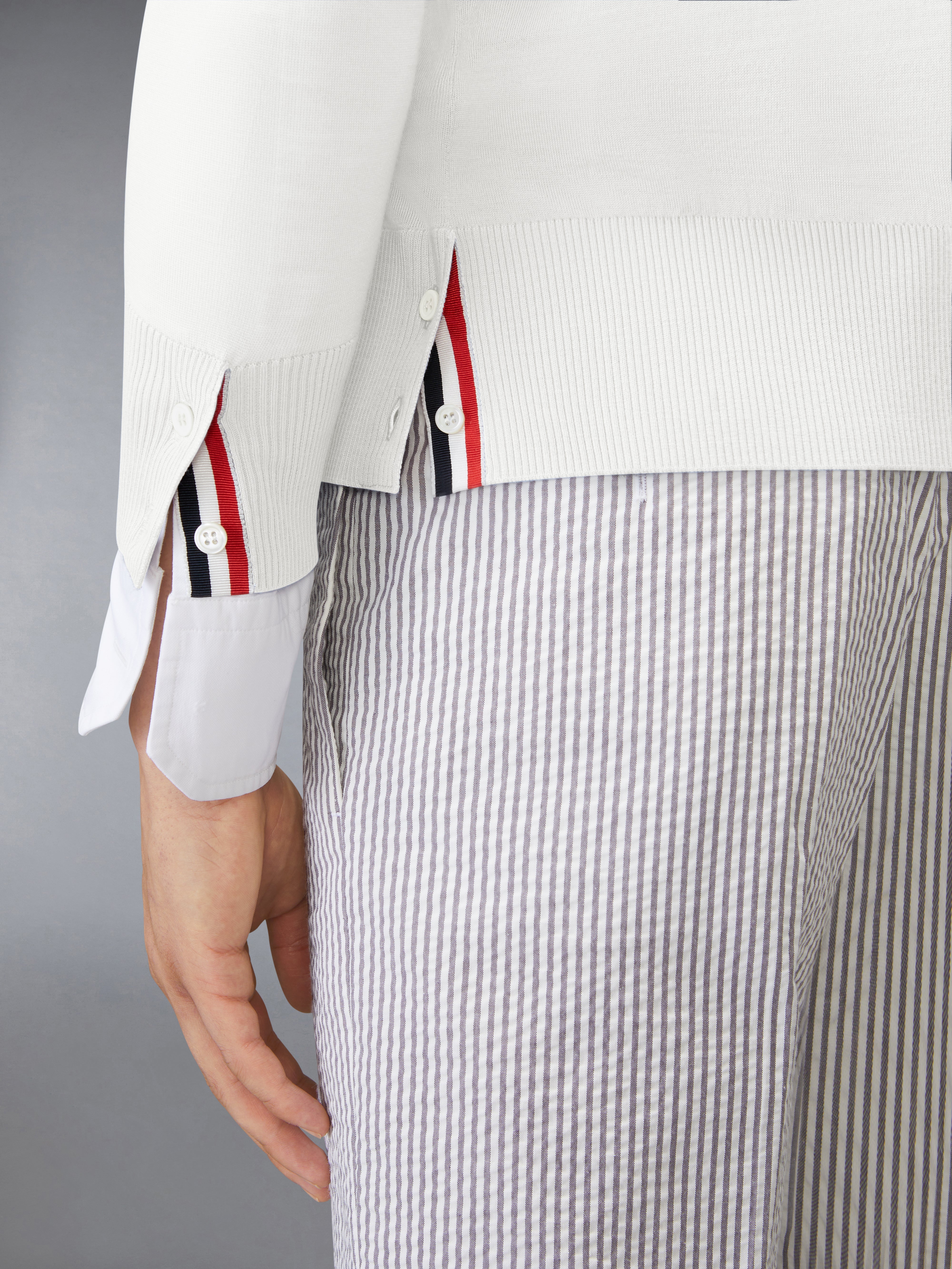 トムブラウン　アイボリー ケーブルニットセーター ケーブル THOM BROWNE(トムブラウン) ニット・セーター(レディース