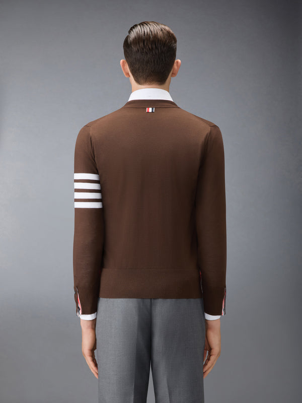 MERINO WOOL 4-BAR CLASSIC V-NECK CARDIGAN - image 2