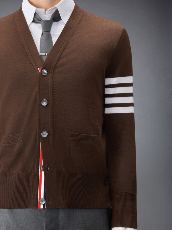 MERINO WOOL 4-BAR CLASSIC V-NECK CARDIGAN - image 5