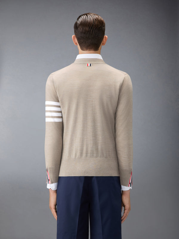 MERINO WOOL 4-BAR CLASSIC V-NECK CARDIGAN - image 2