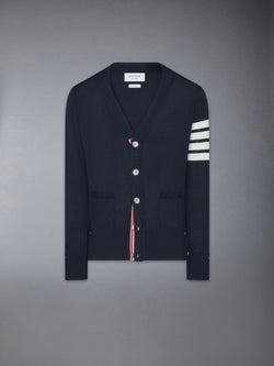 WOOL CLASSIC 4-BAR V-NECK CARDIGAN