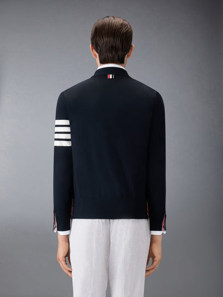 MERINO WOOL 4-BAR CLASSIC V-NECK CARDIGAN