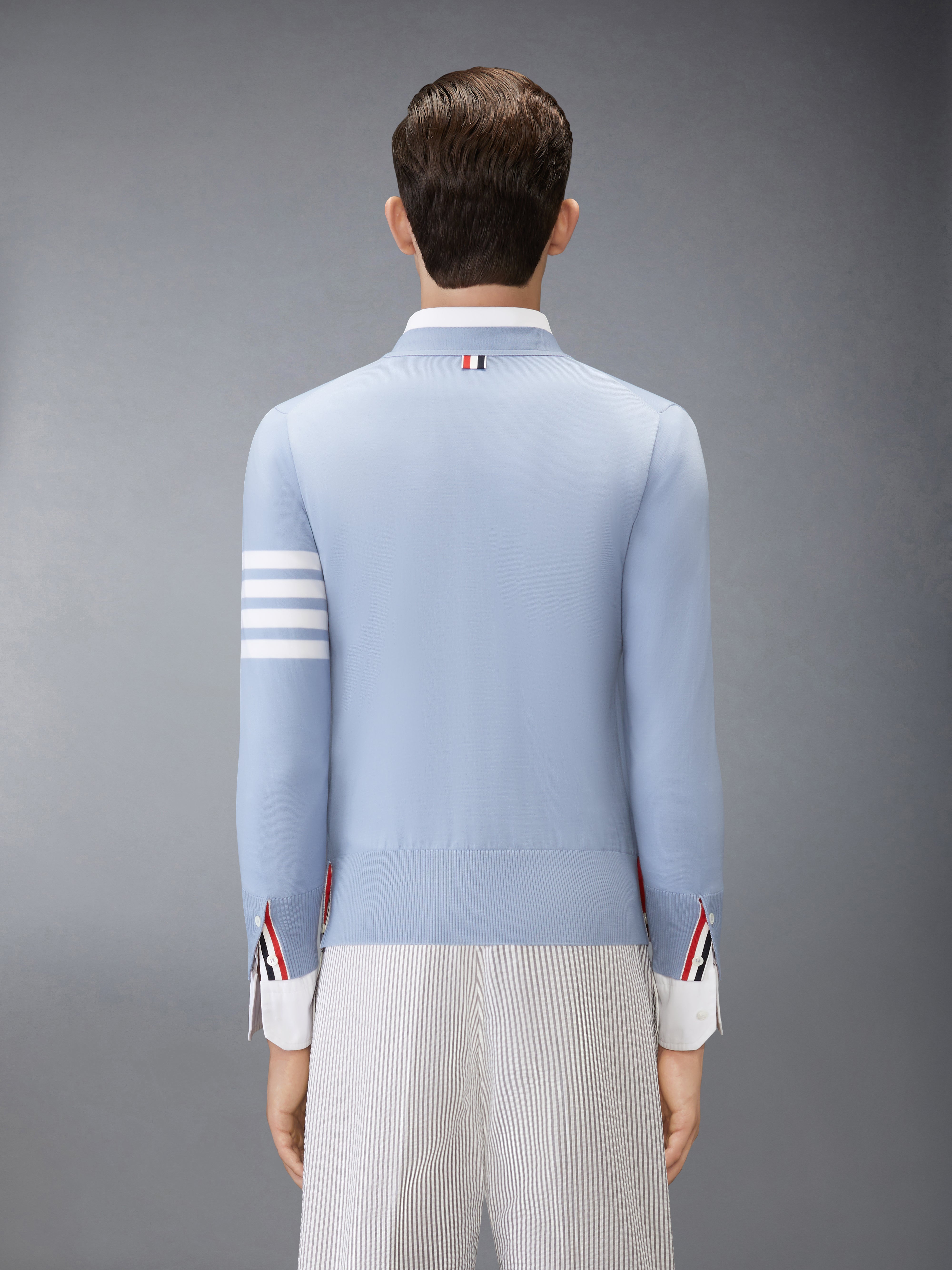 Thom browne ニットプルオーバー ウール 4BAR プルオーバー | Thom Browne