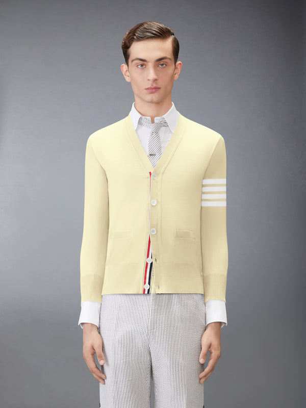 MERINO WOOL 4-BAR CLASSIC V-NECK CARDIGAN - image 1