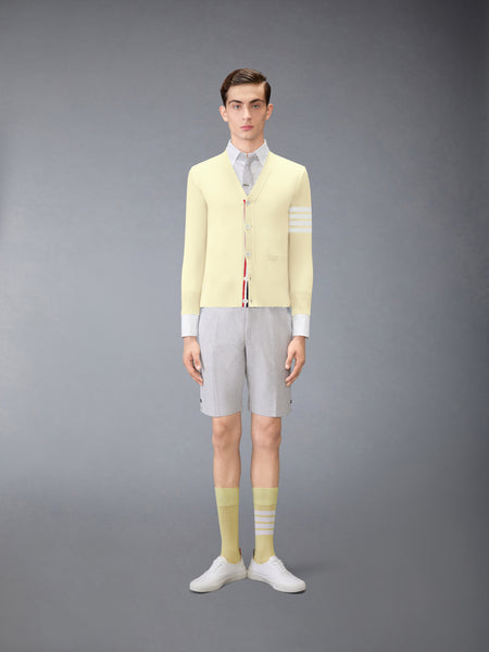 MERINO WOOL 4-BAR CLASSIC V-NECK CARDIGAN