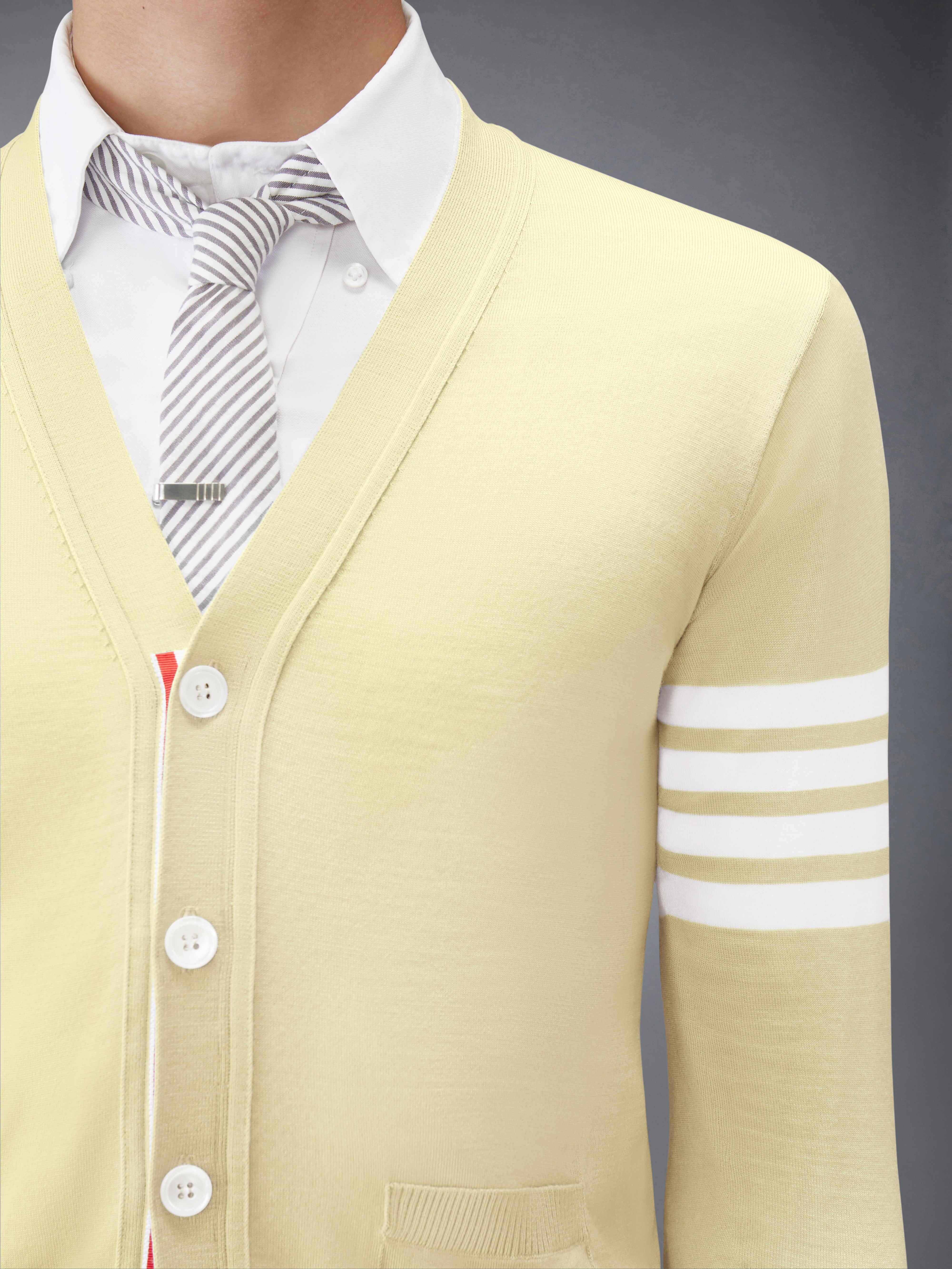 MERINO WOOL 4-BAR CLASSIC CARDIGAN | Thom Browne