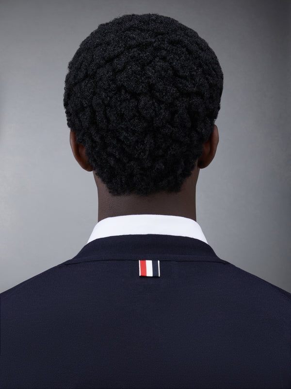 톰브라운 울 4-바 브이넥 카디건 MKC002B-Y1014-415