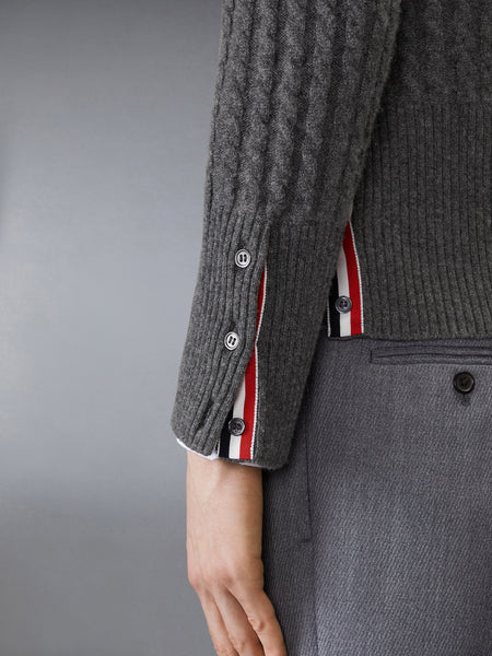 CASHMERE 4-BAR V NECK CARDIGAN