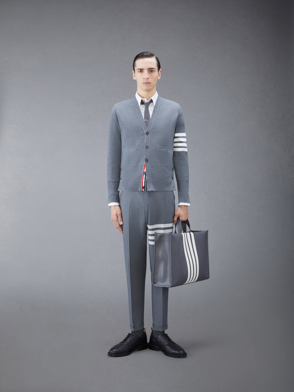 톰브라운 울 4-바 브이넥 카디건 MKC160A-00014-035