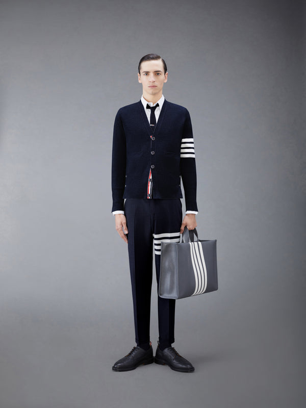 톰브라운 울 4-바 브이넥 카디건 MKC160A-00014-415