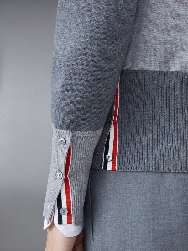 톰브라운 펀믹스 울 브이넥 카디건 MKC160F-00014-982