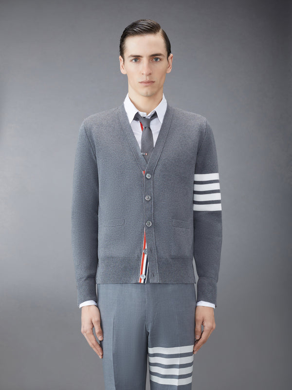 COTTON CREPE V-NECK CARDIGAN - featured image