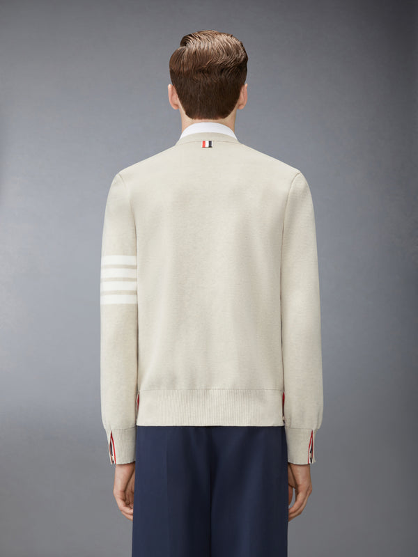 COTTON CREPE 4-BAR MILANO STITCH CARDIGAN - image 2