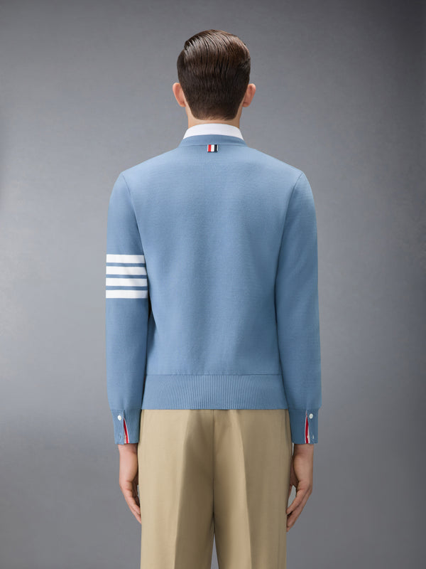 COTTON CREPE 4-BAR MILANO STITCH CARDIGAN - image 2