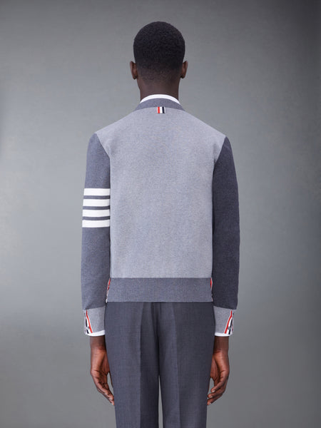 FUNMIX COTTON CREPE MILANO STITCH 4-BAR CARDIGAN