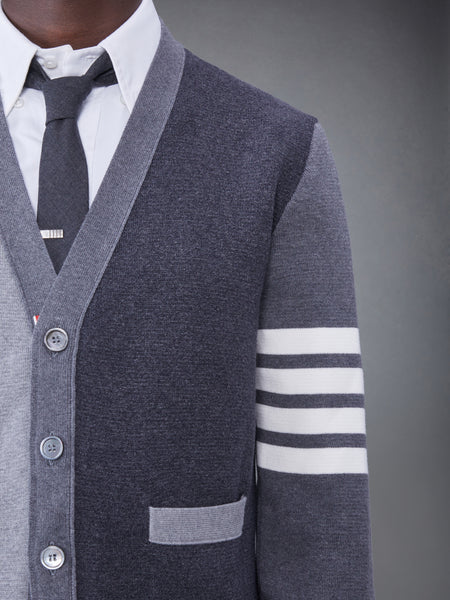 FUNMIX COTTON CREPE MILANO STITCH 4-BAR CARDIGAN