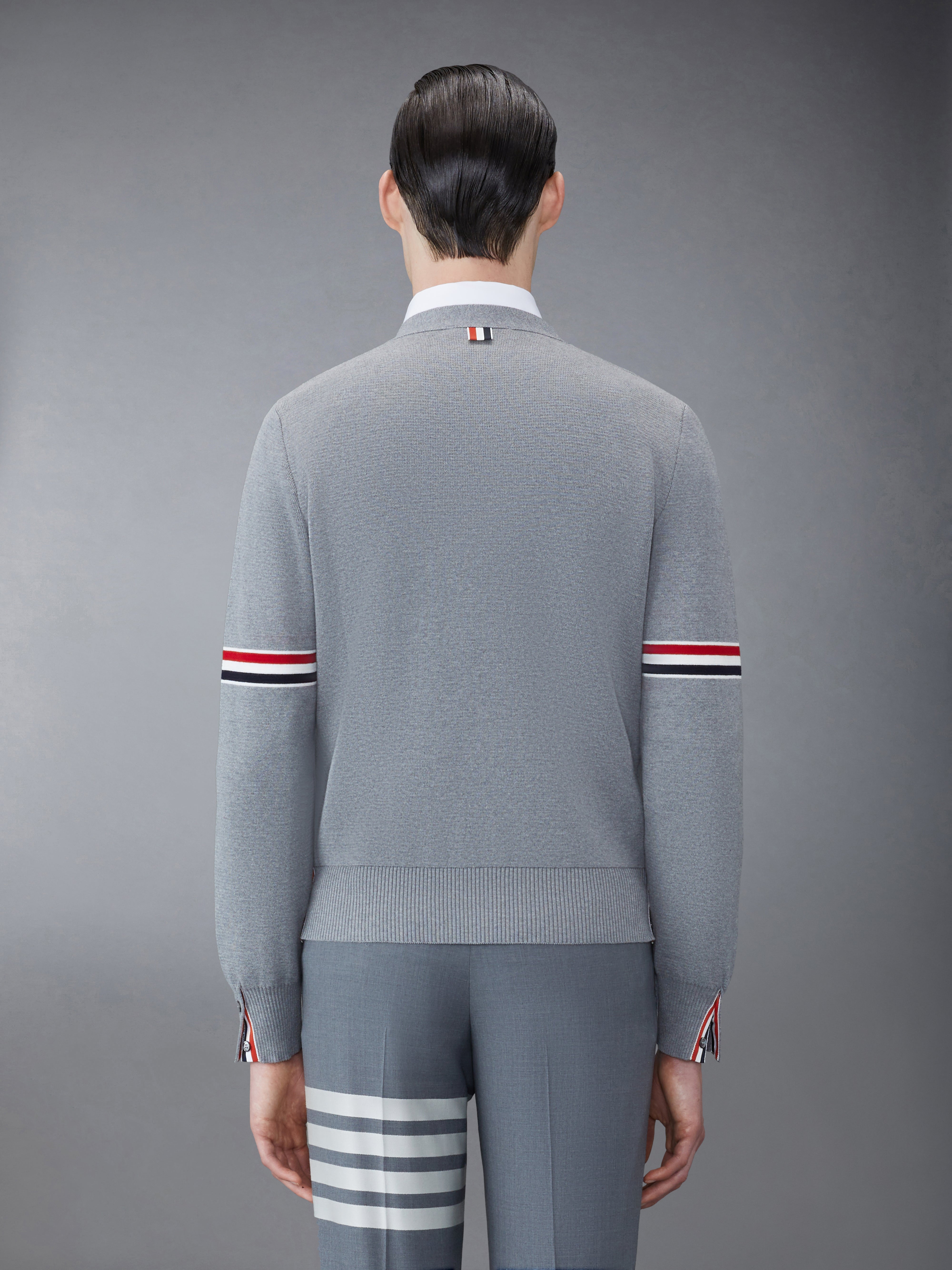 コットン ミラノ Vネック カーディガン | Thom Browne コットン ミラノ Vネック カーディガン | Thom Browne