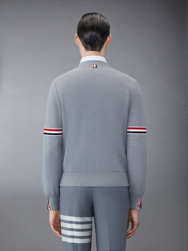 COTTON MILANO STITCH V-NECK CARDIGAN - image 2