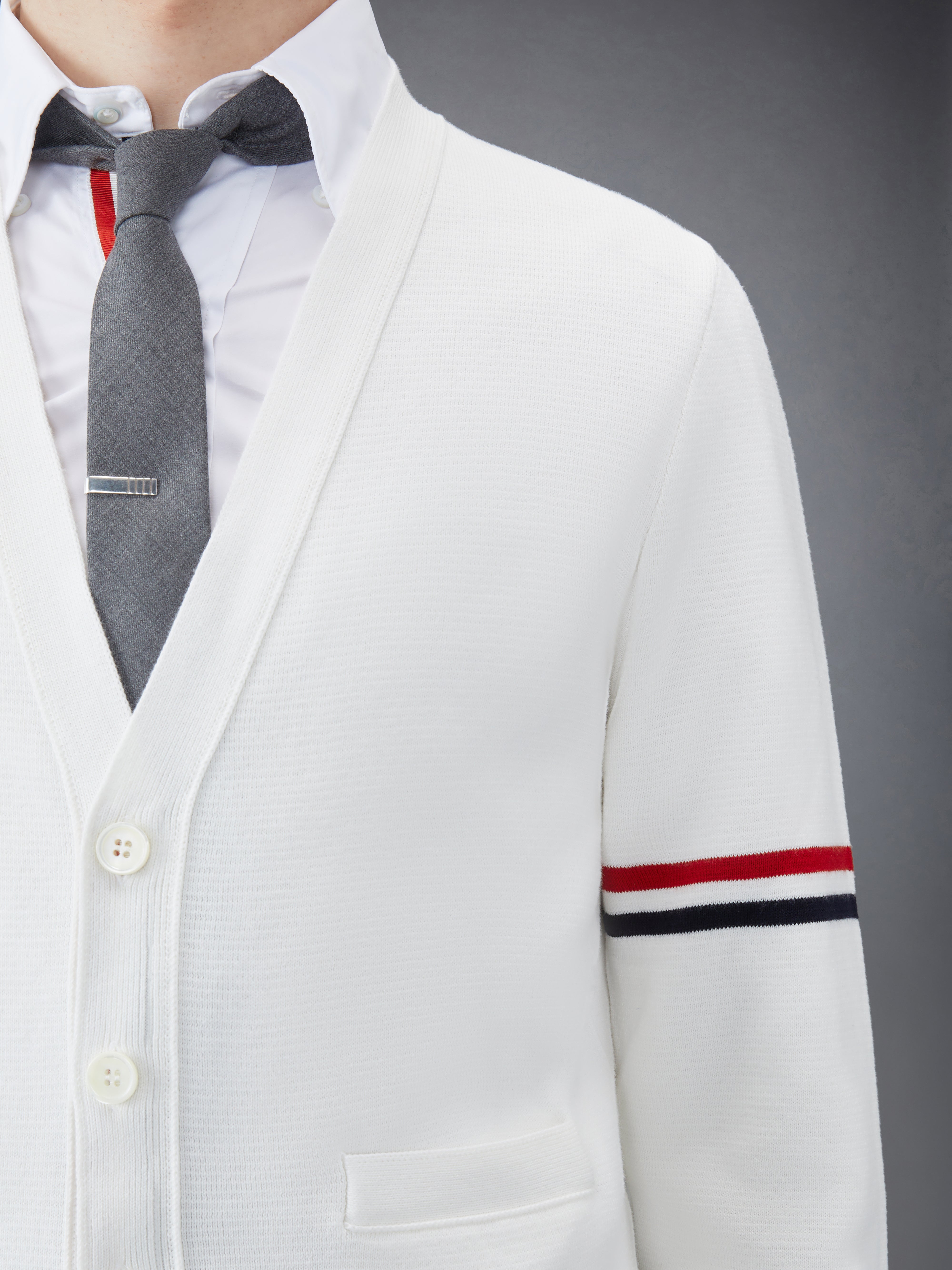 コットン ミラノ Vネック カーディガン | Thom Browne