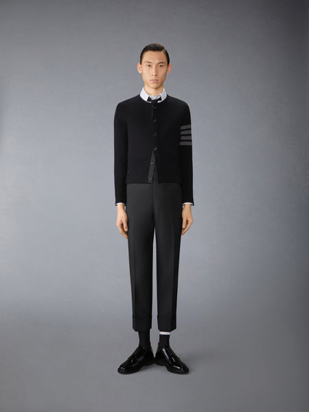 CASHMERE CLASSIC CREW NECK 4-BAR CARDIGAN