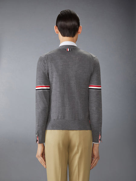 FINE MERINO WOOL RWB ARMBAND CARDIGAN