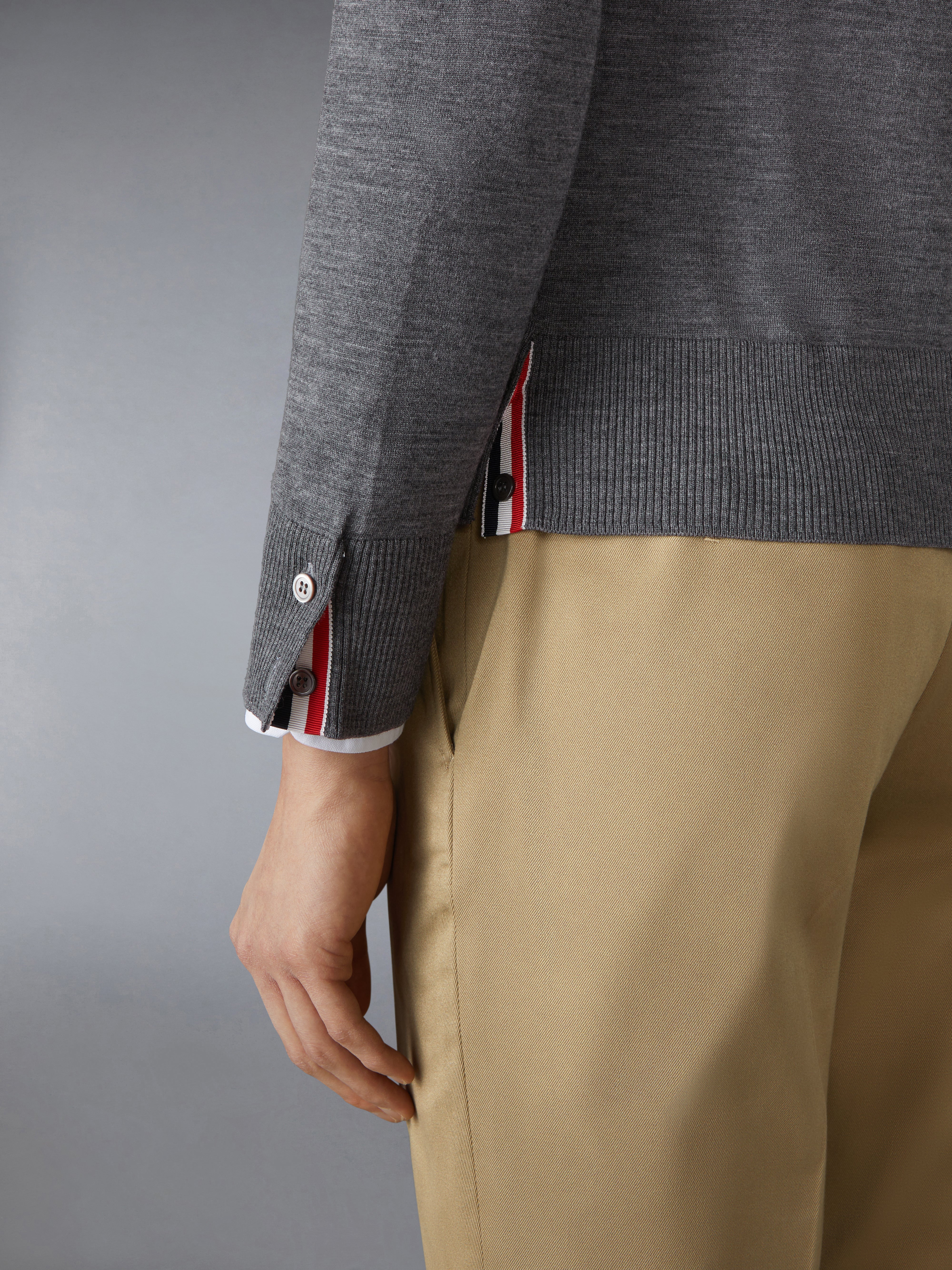Fine Merino Wool Rwb Armband Cardigan | Thom Browne