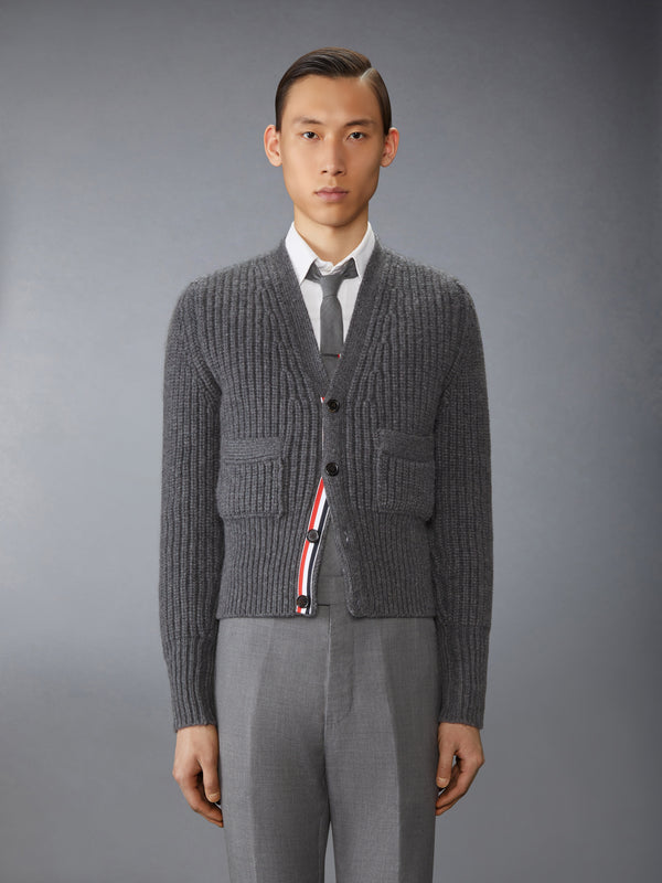 ハーフステッチ カシミヤ カーディガン - image 1